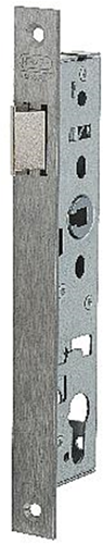Nemef 9620 loopslot | dm45mm | krukgat 8mm | voorplaat rvs 24x245mm rechthoekig | zamac vernikkelde dagschoot | dr 1+3 2+4 - 9962507001