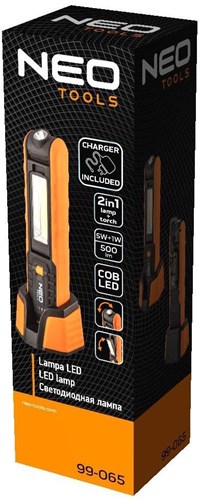 Neo led looplamp | oplaadbaar oranje | + docking station - 5448680