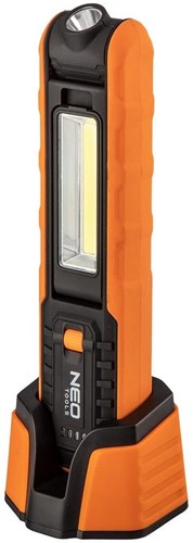 Neo led looplamp | oplaadbaar oranje | + docking station - 5448680