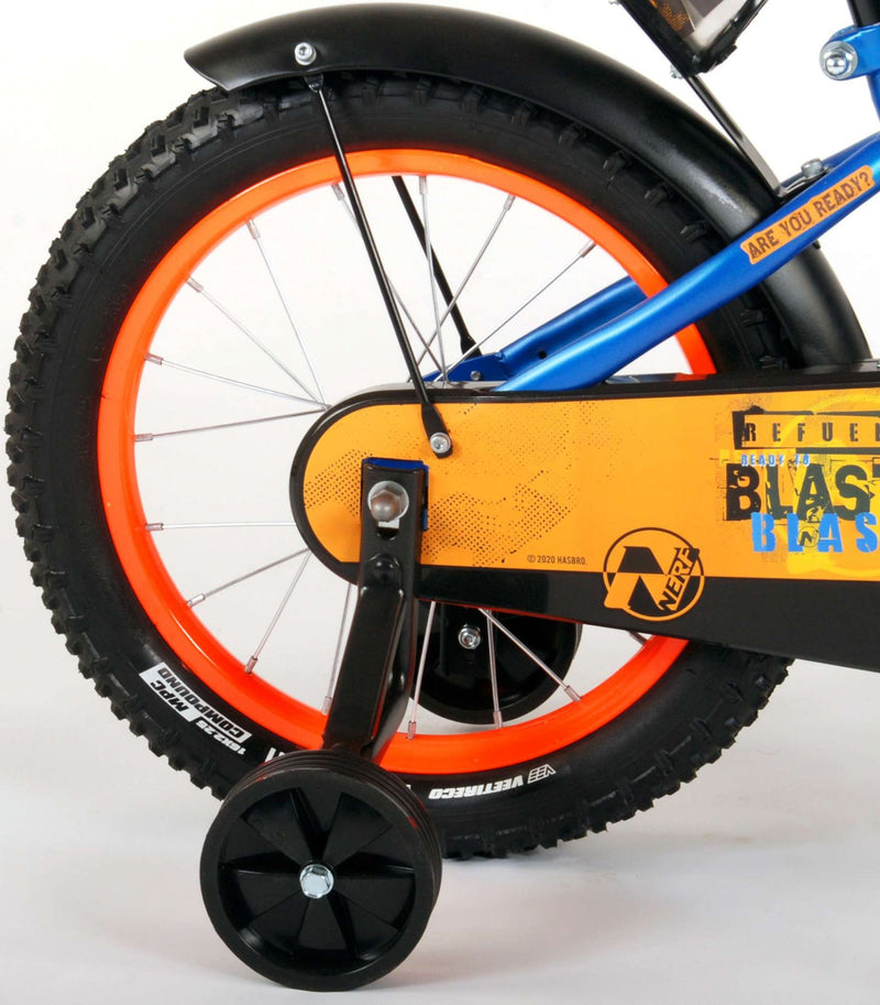 Load image into Gallery viewer, NERF Kinderfiets - Jongens - 16 inch - Satijn Blauw
