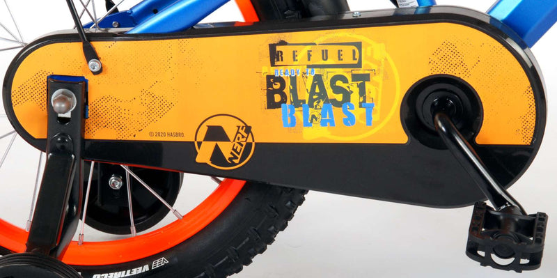 Load image into Gallery viewer, NERF Kinderfiets - Jongens - 16 inch - Satijn Blauw
