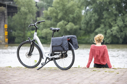 Mondi Joy Dubbele Fietstas - Waterafstotend Polyester - Zwart - 38L