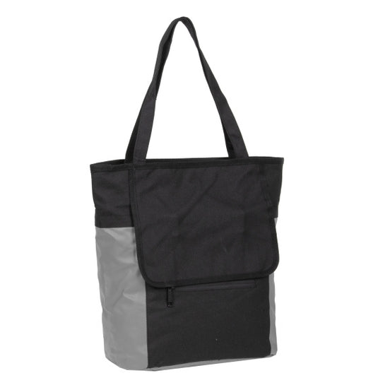 Bike carbon waterafstotende shopper fietstas 21l grijs