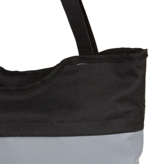 Bike carbon waterafstotende shopper fietstas 21l grijs