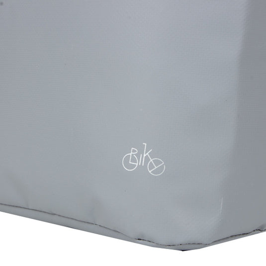 Bike carbon waterafstotende shopper fietstas 21l grijs