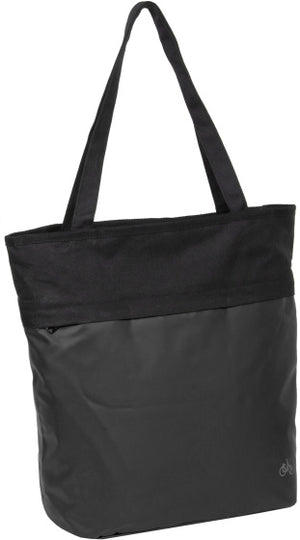 Bike carbon waterafstotende shopper fietstas 21l zwart