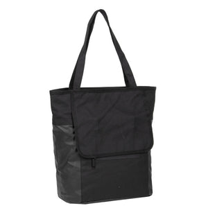 Bike carbon waterafstotende shopper fietstas 21l zwart