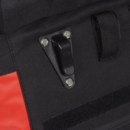 Bike carbon waterafstotende shopper fietstas 21l rood