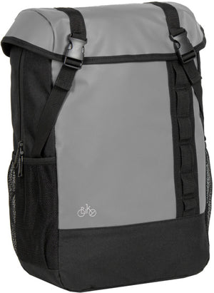 Bike carbon waterafstotende fietsschoudertas 24l grijs