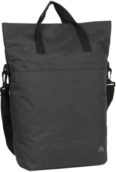 Bike drops shopper fietstas met schouderhengsel nylon 12l zwart