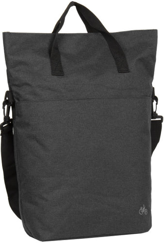 Bike drops shopper fietstas met schouderhengsel nylon 12l zwart