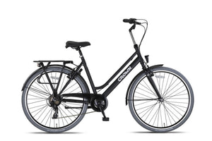 Crown new york 28 inch 53 cm dames 7v v-brakes matzwart