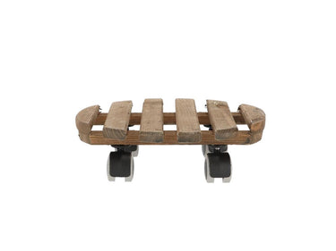 Esschert design plantentrolley bruin rond indoor ø29cm