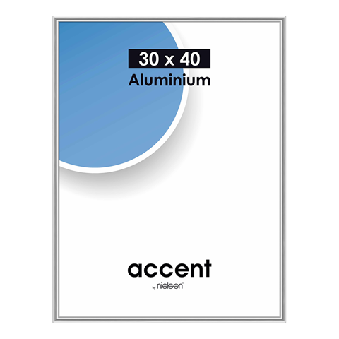 Load image into Gallery viewer, Nielsen Design Nielsen Fotolijst 52423 Accent Glanzend Zilver 30x40 cm
