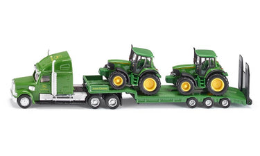 Siku 1837 dieplader met john deere tractoren