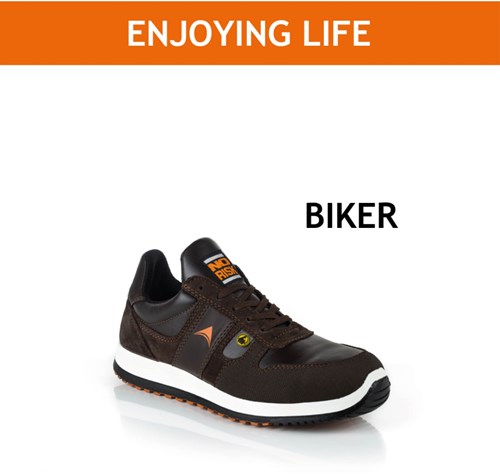 Cargue la imagen en el visor de la galería, No risk biker laag 1206.02 s3 | bruin | maat 48 - 11.071.011.48
