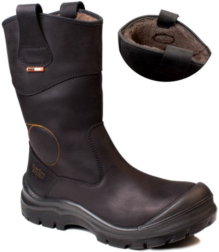 No risk werklaars crowheart teddy gevoerd xw metaalvrij s3 | zwart | maat 46 - 00.071.030.46