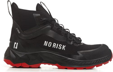 No risk x-treme mid black red 1057.10 s3l | zwart rood | maat 45 - 5607421134458