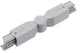 Nordic hoekstuk instelbaar tbv. rail alu 5050043