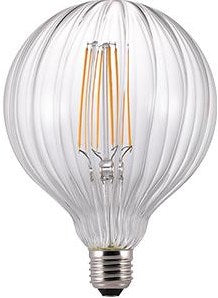 Enzo nordlux led globe g125 e27 2-15w 2200k avra helder gestreept - 2760320