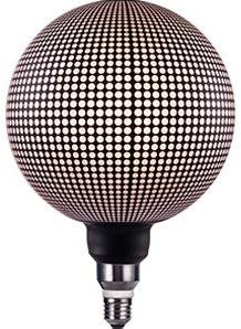 Enzo nordlux led globe g200 e27 5-10w 2700k magician stippen zwart - 2760450