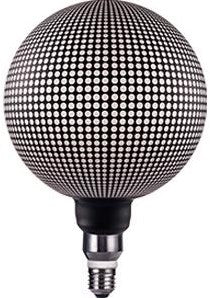 Enzo nordlux led globe g200 e27 5-10w 2700k magician stippen zwart - 2760450