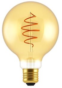 Enzo nordlux led globe g95 e27 4,9-35w 2200k filament spiraal gold dimbaar - 2760121