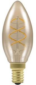 Chargez l'image dans la visionneuse de la galerie, Enzo nordlux led kaars e14 3-15w 2000k filament gold spiraal dimbaar - 2760000
