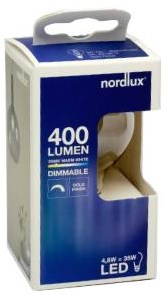 Enzo nordlux led kogel e27 4,8-35w 2500k filament gold dimbaar - 2760050