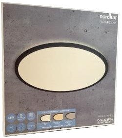Enzo nordlux led plafonniere oja 42 zwart 19w 3000k 4000k 42cm - 4802314