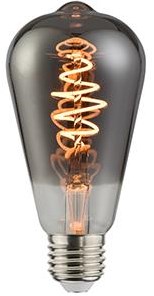 Cargue la imagen en el visor de la galería, Enzo nordlux led st64 e27 5-15w 1800k filament spiraal grey dimbaar - 2760085
