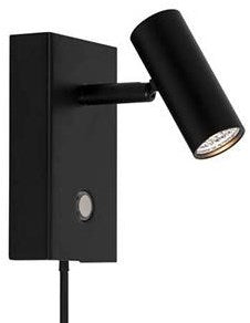 Cargue la imagen en el visor de la galería, Enzo nordlux led wandlamp omari 3.2w zwart touch - 4800438
