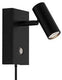 Enzo nordlux led wandlamp omari 3.2w zwart touch - 4800438
