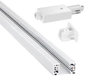 Enzo nordlux link rail 1 fase 1 meter wit incl aansluitstuk - 5049100