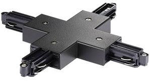 Enzo nordlux link rail x- koppelstuk 1 zwart fase - 5049290