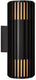 Enzo nordlux wandlamp aludra rond dubbel 2x e27 zwart ip54 - 4800943