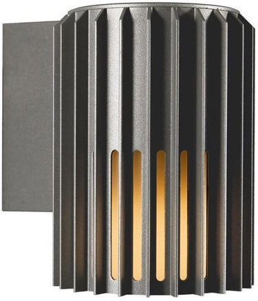 Enzo nordlux wandlamp aludra rond e27 zilver antraciet ip54 - 4800941