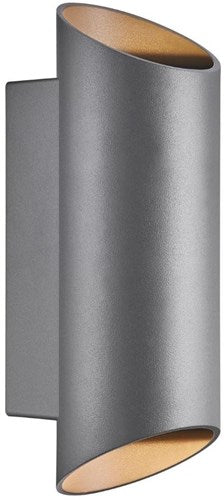 Chargez l'image dans la visionneuse de la galerie, Enzo nordlux wandlamp nico rond 2x gu10 antraciet ip54 - 4800918
