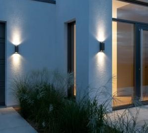 Cargue la imagen en el visor de la galería, Enzo nordlux wandlamp nico vierkant 2x gu10 zwart ip54 - 4800921
