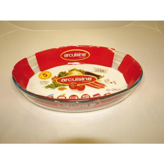 Pyrex arcuisine ovale schaal 35x24 cm glas