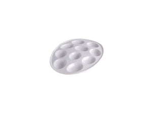 Imperial kitchen eierschaal wit aardewerk voor 10 eieren 27x20cm