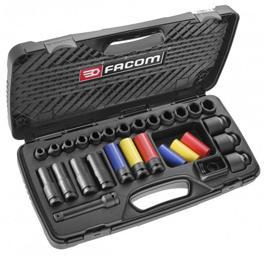 Facom set impactdoppen 1 2 10-32 mm