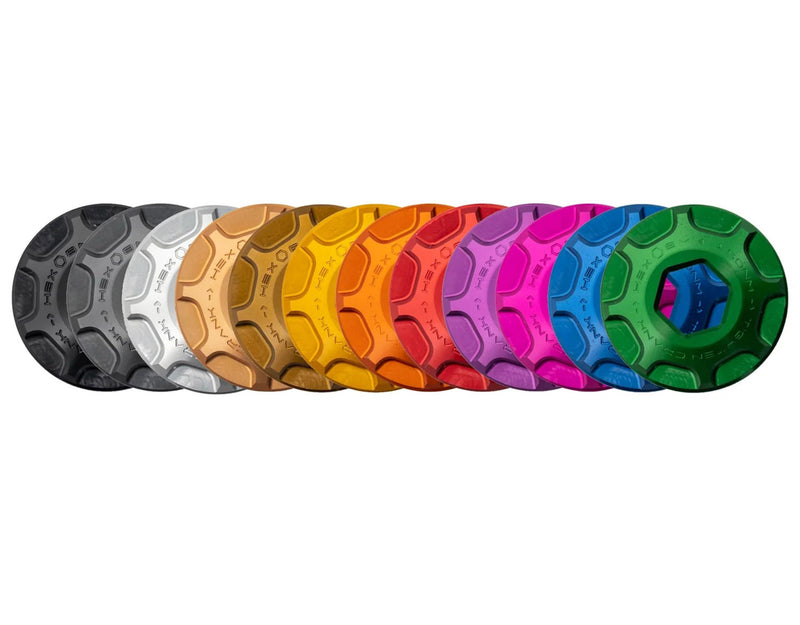 Load image into Gallery viewer, Oak components crank cap set for sram dub - m18 m30lh
