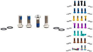Oak components titanium screws set m6x16 for brake adapter (4 pieces)