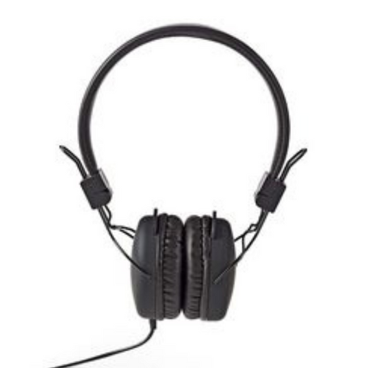 Nedis bedrade on-ear koptelefoon | 3,5 mm | 1.20 m | 1 stuks - hpwd1100bk hpwd1100bk
