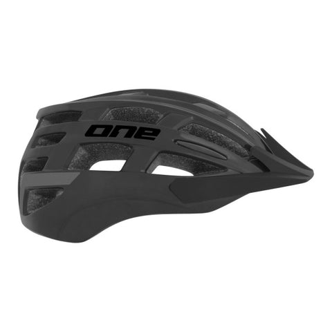 One mtb sport fietshelm zwart maat l (57-61 cm)