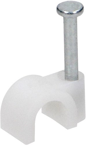 Enzo orno kabelclip 4mm rond wit zak(25) - 4113200