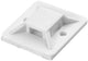 Enzo orno plakzadel voor kabelbundelband 20x20mm wit zak(50) - 4113480