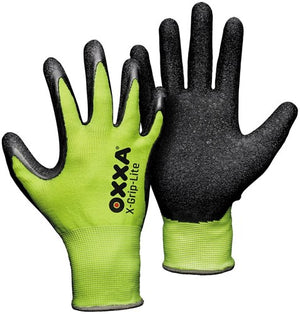 Oxxa x-grip-lite werkhandschoen geel zwart, 10 - 15102510