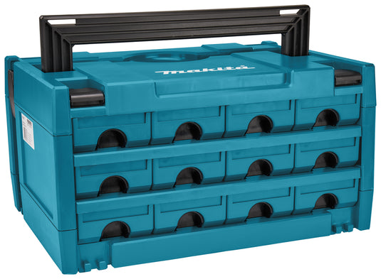 Makita accessoires makstor 3.12 m-box systainer met 12 laden - 395x295x215 mm - p-84327 - p-84327